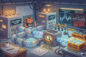 Visualisierung des Wechsel von ollama zu llama.cpp und das der Teufel im Detail steckt